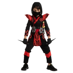 Spooktacular Creations Red Ninja Costume For Boys Cosplay - Child