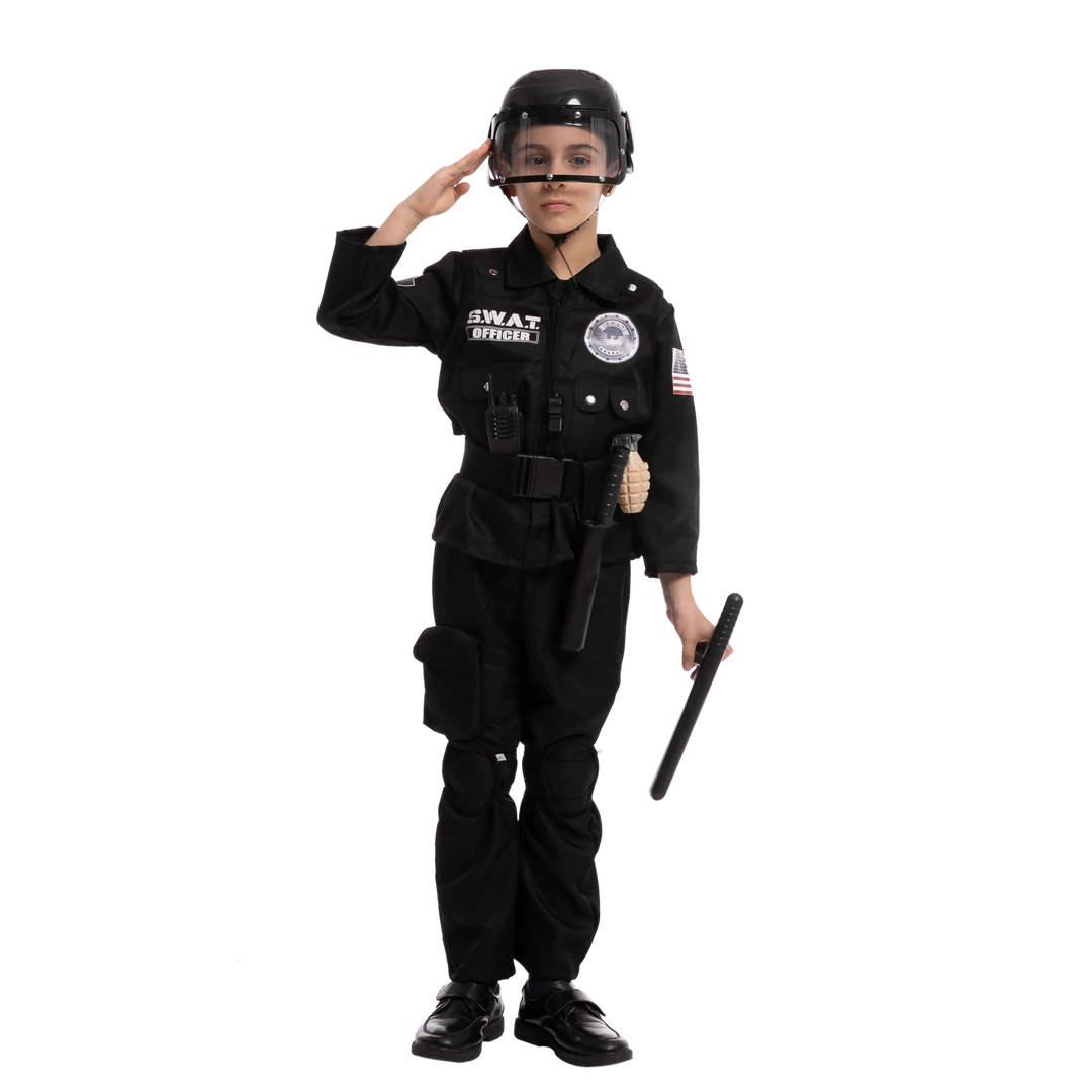 Spooktacular Creations SWAT Officer Costume Role Play Cosplay - Child 3 Spooktacular Creations SWAT Officer Costume Role Play Cosplay - Child
