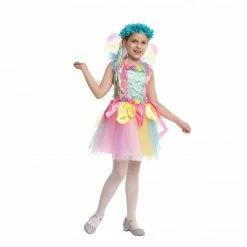 Spooktacular Creations Colorful Fairy Costume For Role Play Cosplay- Child Classic Costumes