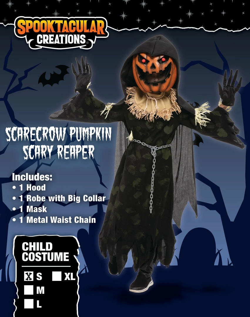 Spooktacular Creations Scarecrow Pumpkin Costume - Child 8 Spooktacular Creations Scarecrow Pumpkin Costume - Child