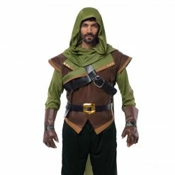 Spooktacular Creations Historical Costumes Robin Hood Costume Set For Role Play Cosplay - Adult