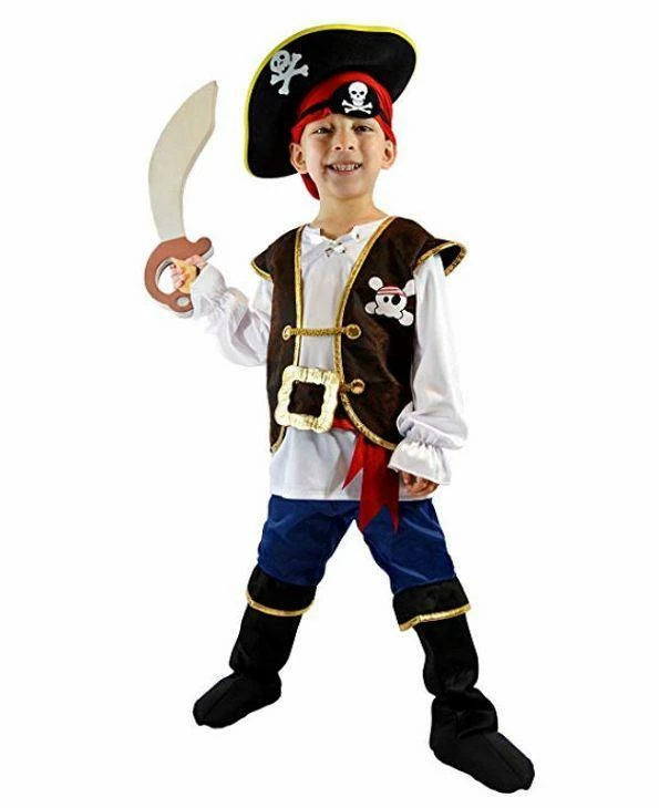 Spooktacular Creations Pirate Costume For Role Play Cosplay - Child 3 Spooktacular Creations Pirate Costume For Role Play Cosplay - Child