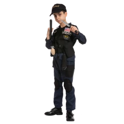 Spooktacular Creations Classic Costumes SWAT Police Costume Role Play Cosplay - Child