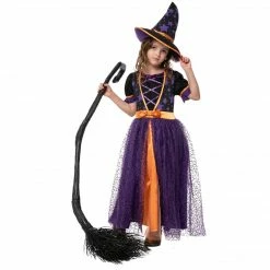 Spooktacular Creations Classic Costumes Purple LED Witch Costume Cosplay - Child