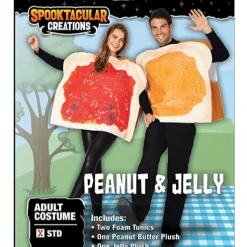 Spooktacular Creations Butter And Jelly PBJ Costume Couple Set - Adult Adult Costumes