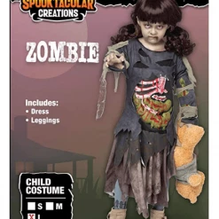 Spooktacular Creations Child Costumes Zombie Girl Costume Set Cosplay 10 Spooktacular Creations Child Costumes Zombie Girl Costume Set Cosplay