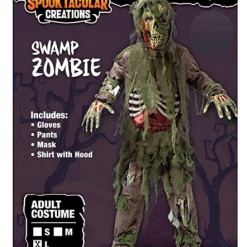 Spooktacular Creations Green Swamp Zombie Costume For Role Play Cosplay- Child