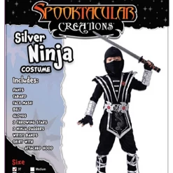 Spooktacular Creations Silver Ninja Costume - Child 9 Spooktacular Creations Silver Ninja Costume - Child