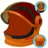 Spooktacular Creations Orange Astronaut Helmet With Movable Visor Cosplay - Child