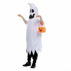 Spooktacular Creations Classic Costumes Ghost Costume With Horn Cosplay- Child