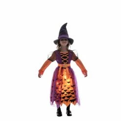 Spooktacular Creations LED Light Up Polka Dots Witch Tutu Costume For Role Play Cosplay- Child