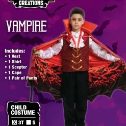 Spooktacular Creations Vampire Costume Cosplay (Red) - Child