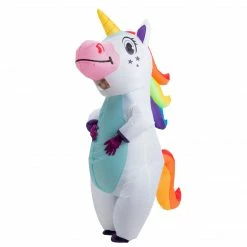 Spooktacular Creations Inflatable White Unicorn Full Body Costume Adult Costumes
