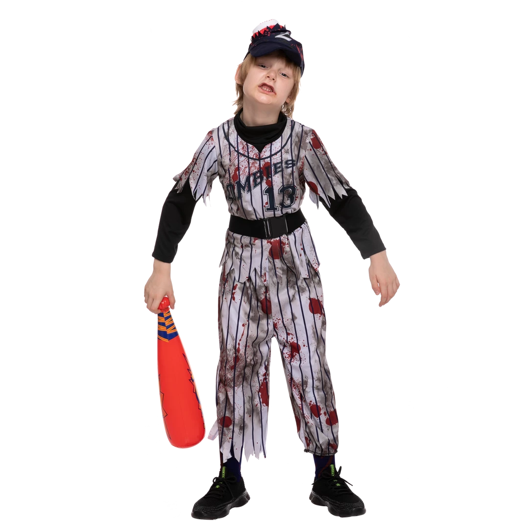Spooktacular Creations Scary Baseball Player Zombie Costume Cosplay - Child 4 Spooktacular Creations Scary Baseball Player Zombie Costume Cosplay - Child