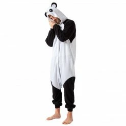 Spooktacular Creations Adult Costumes Panda Animal Onesies Costume - Adult