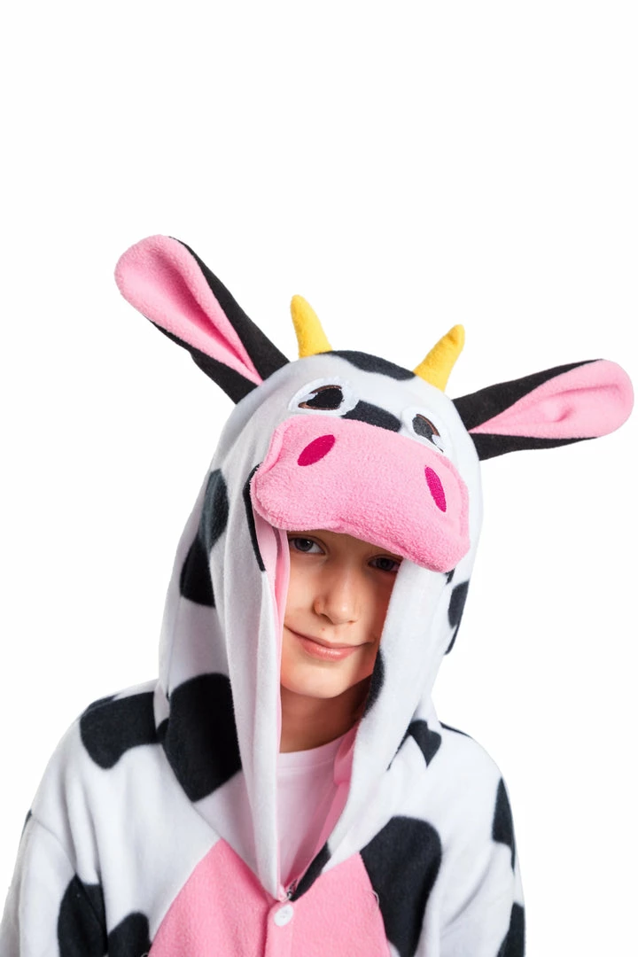 Spooktacular Creations Cow Animal Onesie Pajama Costume - Child 5 Spooktacular Creations Cow Animal Onesie Pajama Costume - Child