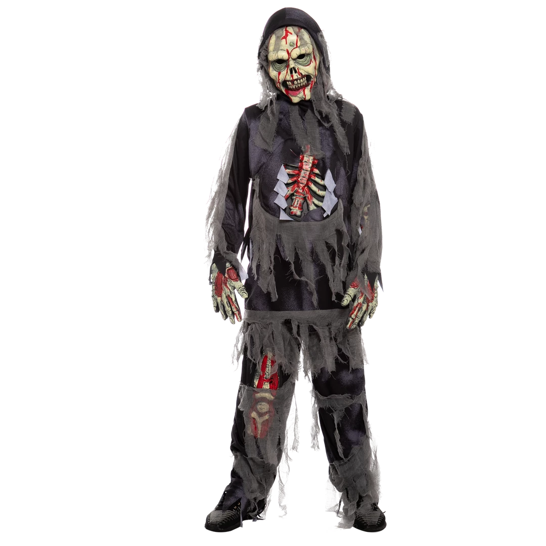 Spooktacular Creations Scary Costumes Horror Black Zombie Costume Cosplay - Child 4 Spooktacular Creations Scary Costumes Horror Black Zombie Costume Cosplay - Child