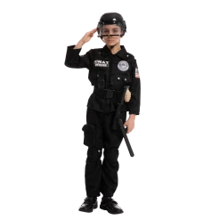 Spooktacular Creations SWAT Officer Costume Role Play Cosplay - Child 11 Spooktacular Creations SWAT Officer Costume Role Play Cosplay - Child