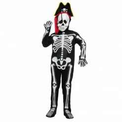 Spooktacular Creations Pirate Skeleton Costume Cosplay - Child Classic Costumes