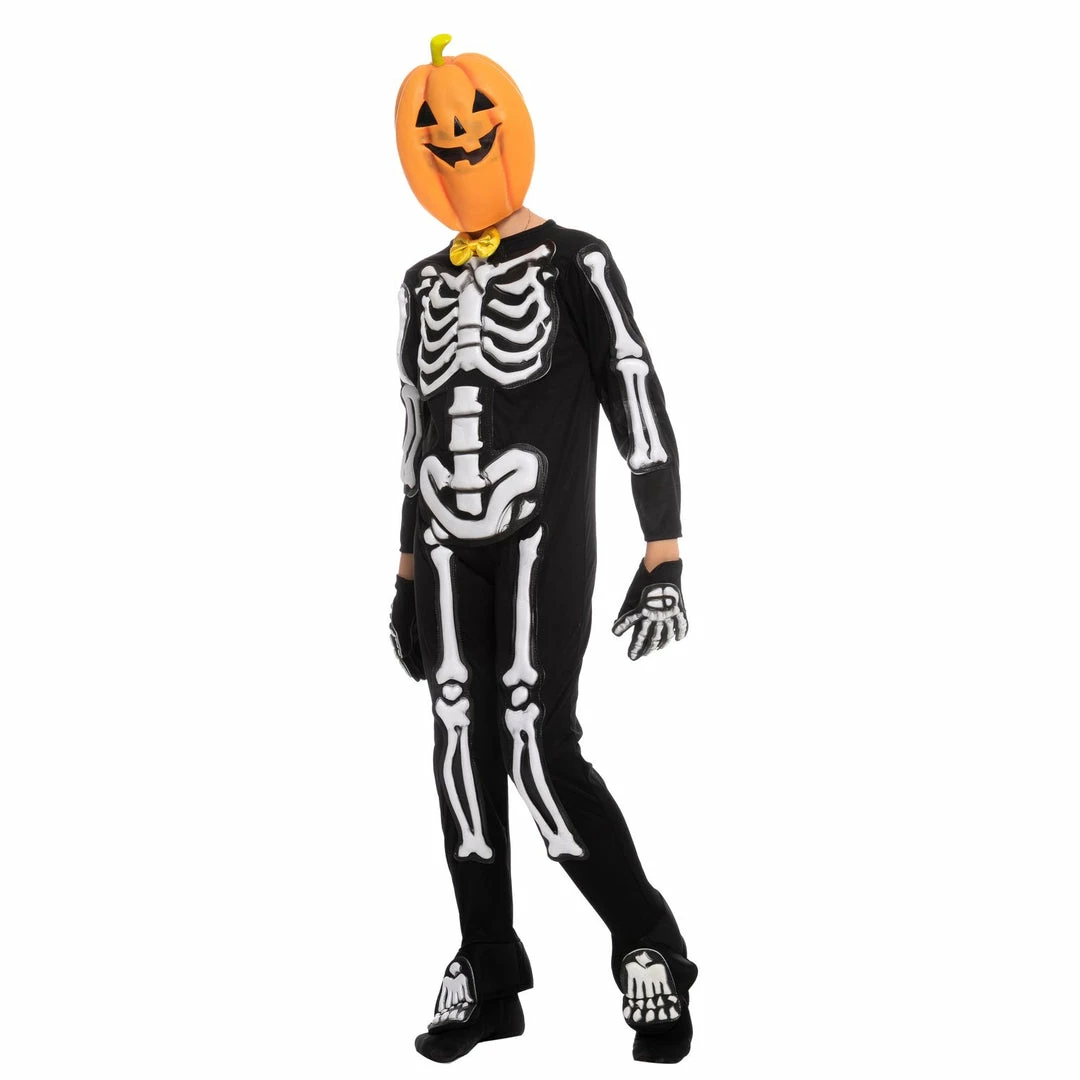 Spooktacular Creations Child Costumes Skeleton Pumpkin Head Costume - Child 4 Spooktacular Creations Child Costumes Skeleton Pumpkin Head Costume - Child