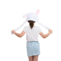 Spooktacular Creations Headwear Jumping Hat With Moving Ears (Bunny, Panda, Puppy), 3 Packs