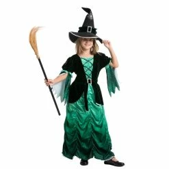 Spooktacular Creations Wicked Green Witch Costume Cosplay - Child