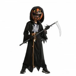 Spooktacular Creations Boy Scarecrow Pumpkin Reaper Costume