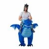 Spooktacular Creations Animal Costumes Inflatable Ride-On Ice Dragon Costume Cosplay