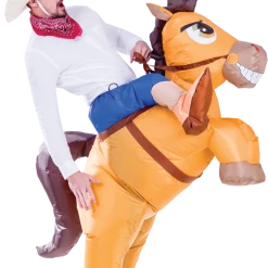 Spooktacular Creations Inflatable Ride-On Cowboy Costume - Adult Adult Costumes