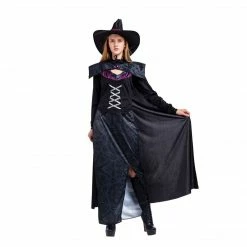 Spooktacular Creations Gothic Wicked Purple Witch Halloween Costume Set For Women Cosplay - Adult
