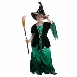 Spooktacular Creations Wicked Green Witch Costume Cosplay - Child
