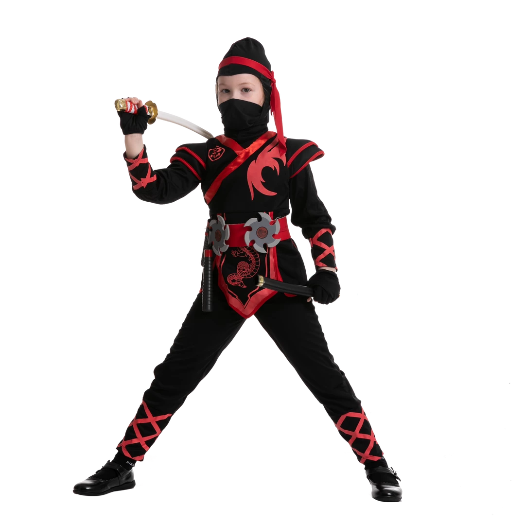 Spooktacular Creations Red Ninja Costume For Girls Cosplay - Child Child Costumes 3 Spooktacular Creations Red Ninja Costume For Girls Cosplay - Child Child Costumes