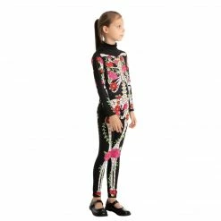 Spooktacular Creations Skeleton/ Day Of The Dead Skeleton Floral Jumpsuit - Child 8 Spooktacular Creations Skeleton/ Day Of The Dead Skeleton Floral Jumpsuit - Child