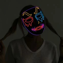 Spooktacular Creations LED Mask Clown Mask Cosplay - Adult Masks
