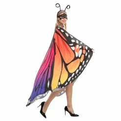 Spooktacular Creations Props Rainbow 2 Butterfly Wings Costume - Adult
