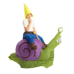 Spooktacular Creations Adult Costumes Gnome Ride-On Snail Inflatable Costume