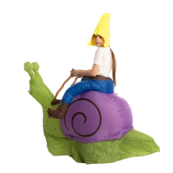 Spooktacular Creations Adult Costumes Gnome Ride-On Snail Inflatable Costume