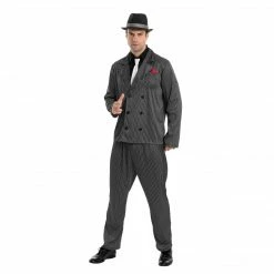 Spooktacular Creations Men Gangster Costume Cosplay- Adult Adult Costumes