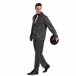 Spooktacular Creations Men Gangster Costume Cosplay- Adult Adult Costumes