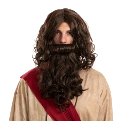 Spooktacular Creations Men Brown Wizard Wig With Beard Cosplay- Adult 7 Spooktacular Creations Men Brown Wizard Wig With Beard Cosplay- Adult