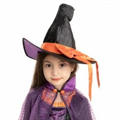 Spooktacular Creations Classic Costumes Orange And Purple Witch Cosplay Costume - Child