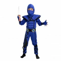 Spooktacular Creations Striking Blue Ninja Costume Cosplay Role Play- Child 8 Spooktacular Creations Striking Blue Ninja Costume Cosplay Role Play- Child