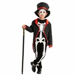Spooktacular Creations Skeleton/ Day Of The Dead Happy Glow In The Dark Skeleton Costume Cosplay- Child