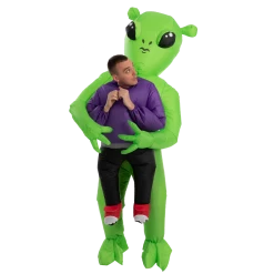 Spooktacular Creations Area 51 Alien Caught Me Full Body Inflatable Costume Adult Costumes