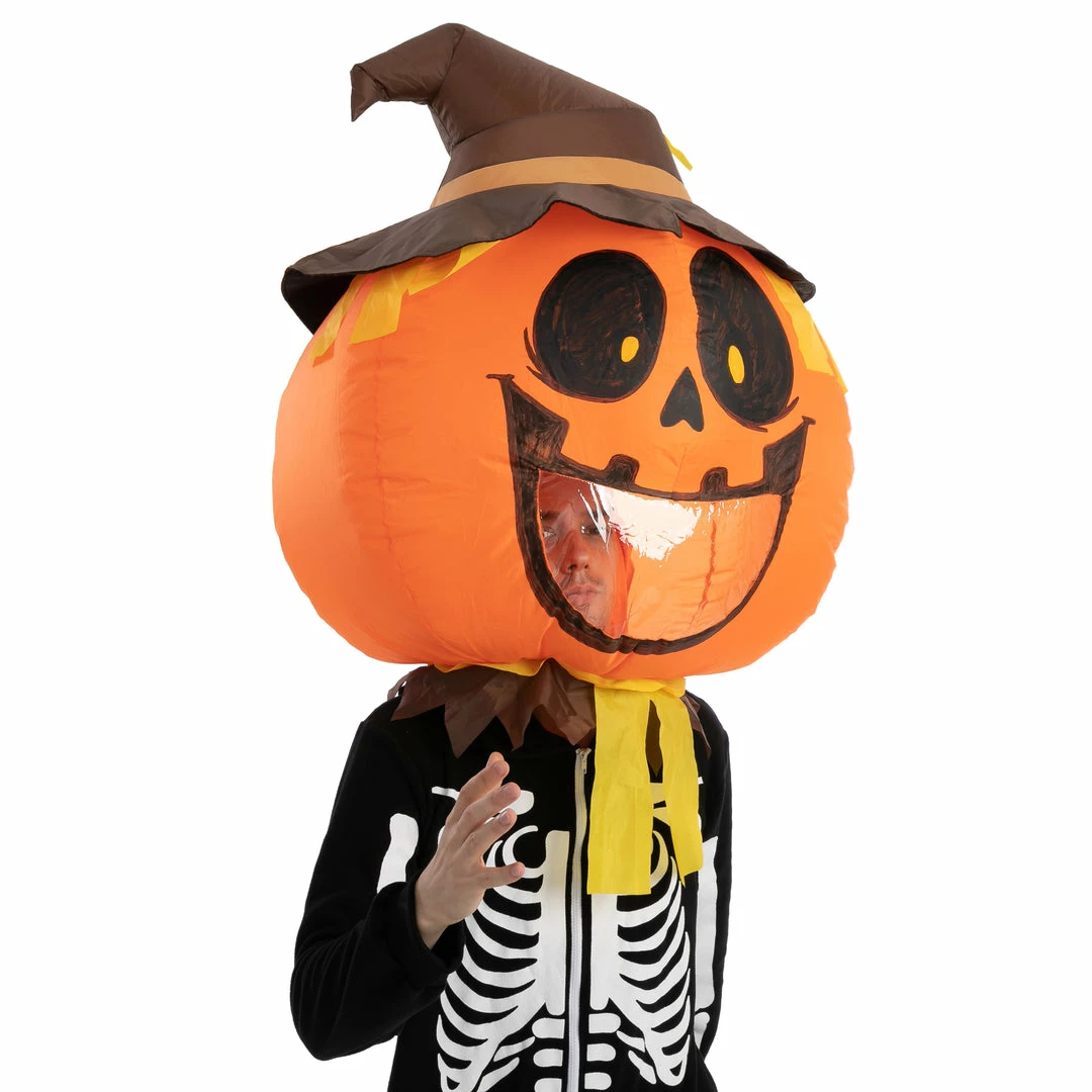 Spooktacular Creations Adult Costumes Pumpkin Bobble Head Inflatable Costume - Adult 5 Spooktacular Creations Adult Costumes Pumpkin Bobble Head Inflatable Costume - Adult