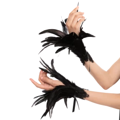 Spooktacular Creations Black Queen Cosplay Accessories With Choker Shawl & Cuff Props