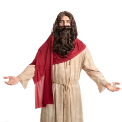 Spooktacular Creations Men Brown Wizard Wig With Beard Cosplay- Adult 9 Spooktacular Creations Men Brown Wizard Wig With Beard Cosplay- Adult