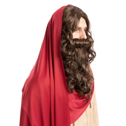 Spooktacular Creations Men Brown Wizard Wig With Beard Cosplay- Adult 8 Spooktacular Creations Men Brown Wizard Wig With Beard Cosplay- Adult
