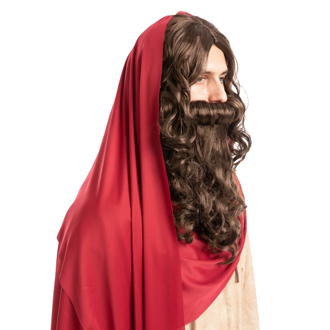 Spooktacular Creations Men Brown Wizard Wig With Beard Cosplay- Adult 5 Spooktacular Creations Men Brown Wizard Wig With Beard Cosplay- Adult