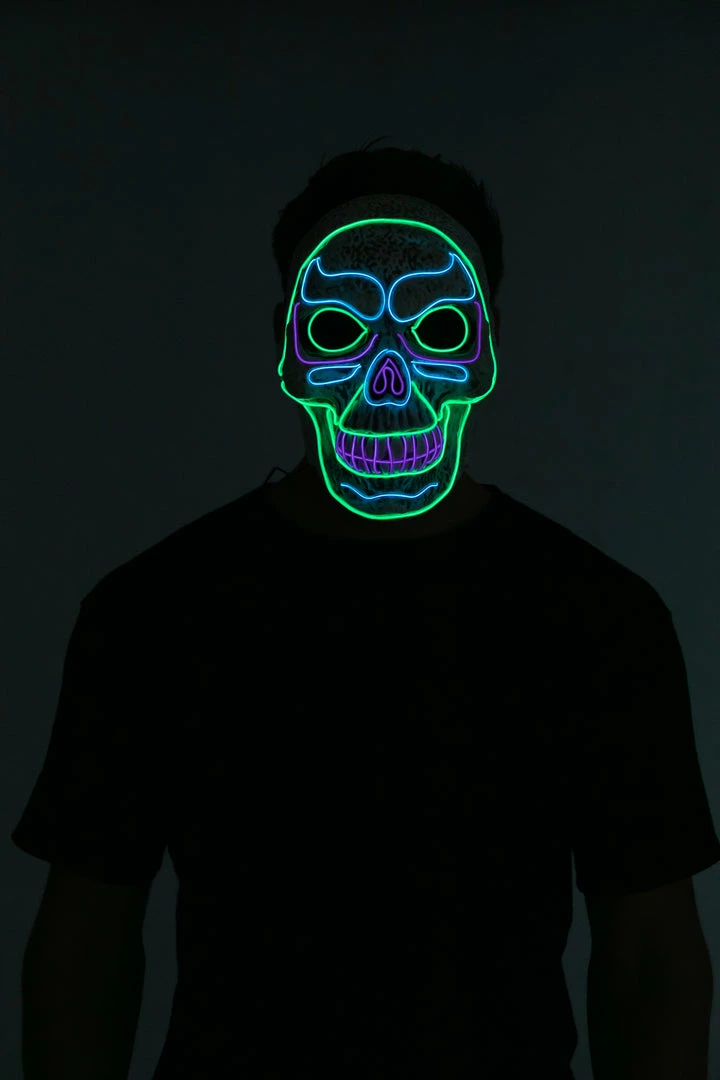 Spooktacular Creations Adult Costumes LED Mask Skull Mask Cosplay- Adult 4 Spooktacular Creations Adult Costumes LED Mask Skull Mask Cosplay- Adult